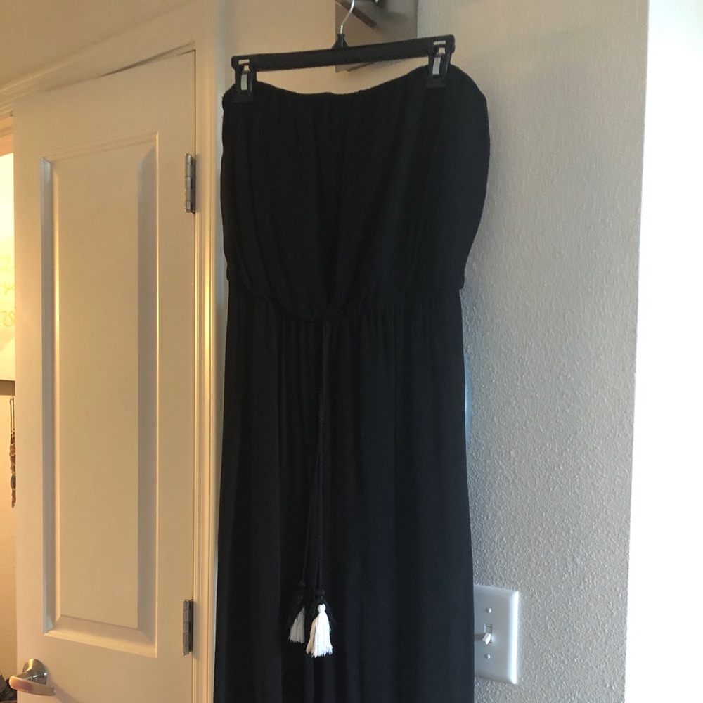 Fun and flowing black jumpsuit.